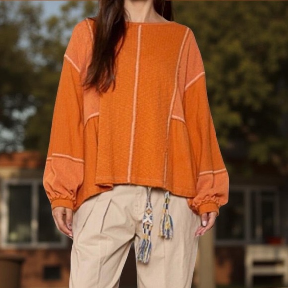 POL Sweater Contrast Pattern
Sweater -Boho Top Large NWT Boutique - Picture 11 of 15